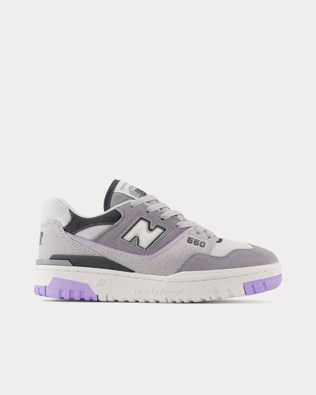 550 Shadow Grey / Grey Matter / Lilac Glo Low Top Sneakers