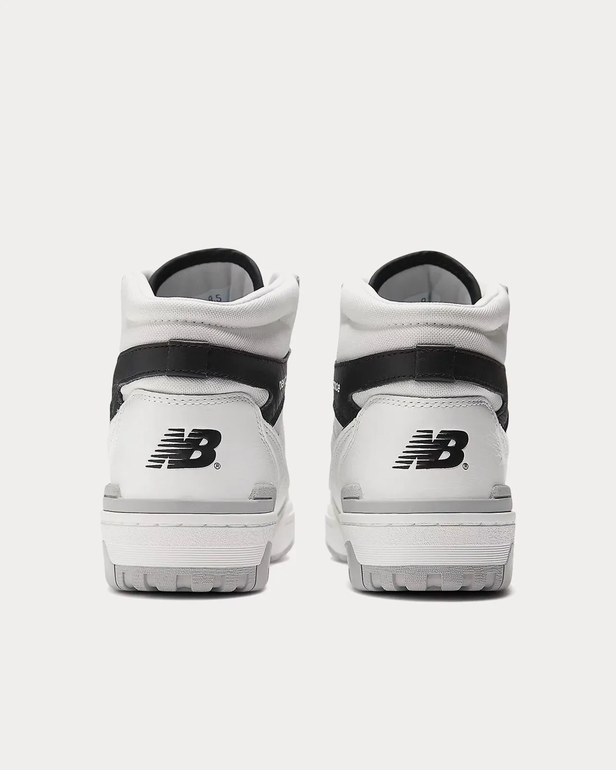 650 White / Black / Angora High Top Sneakers