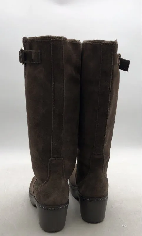 Crocs Women's Cobbler 11553 Brown Round Toe Knee-High Winter Boots - Size 6