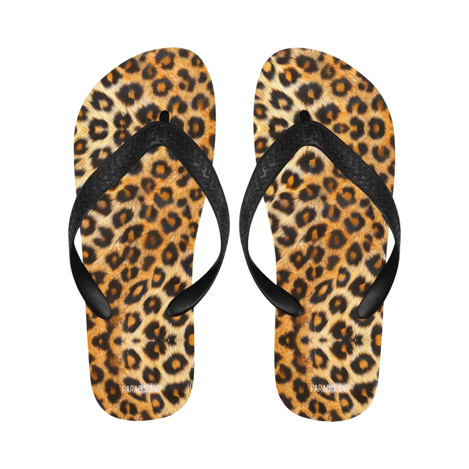 Leopard Roar Flip-Flops