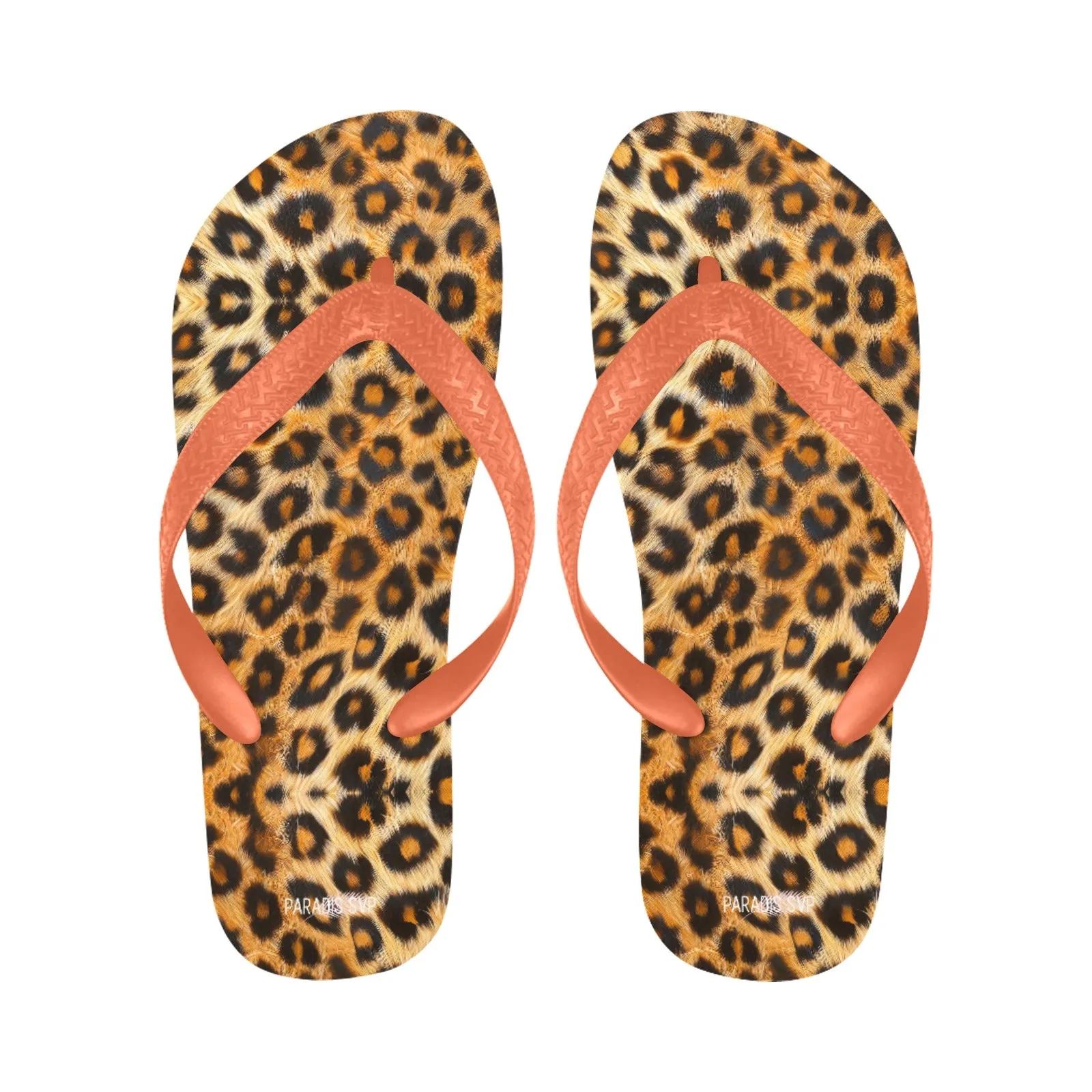 Leopard Roar Flip-Flops