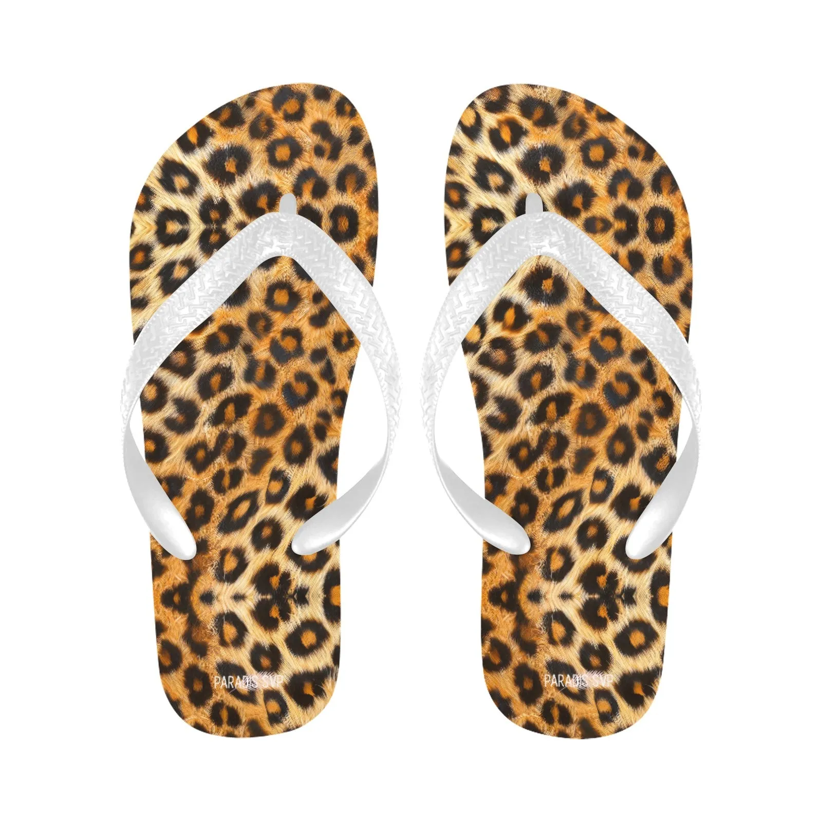 Leopard Roar Flip-Flops