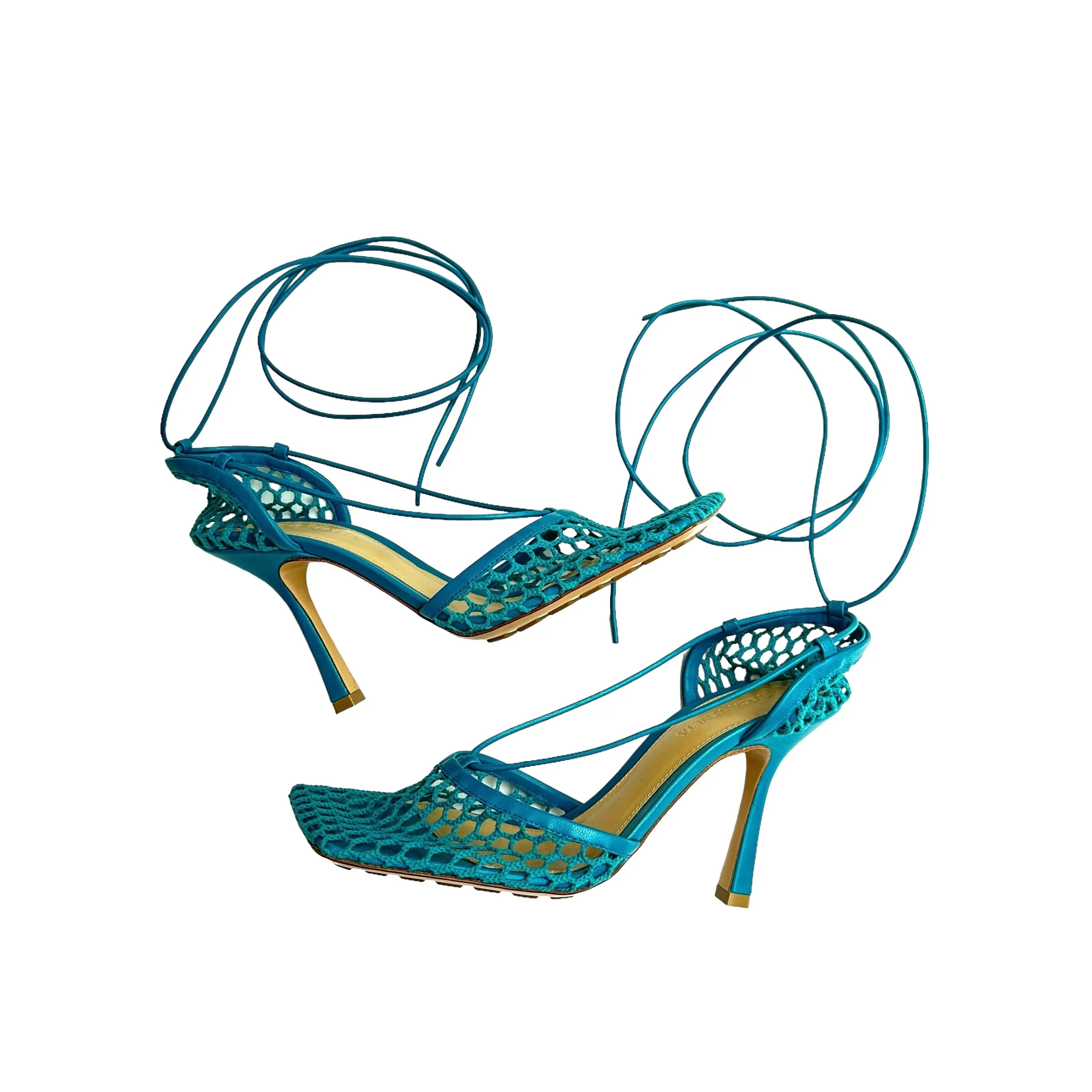 Mesh & Leather Heels - 8.5