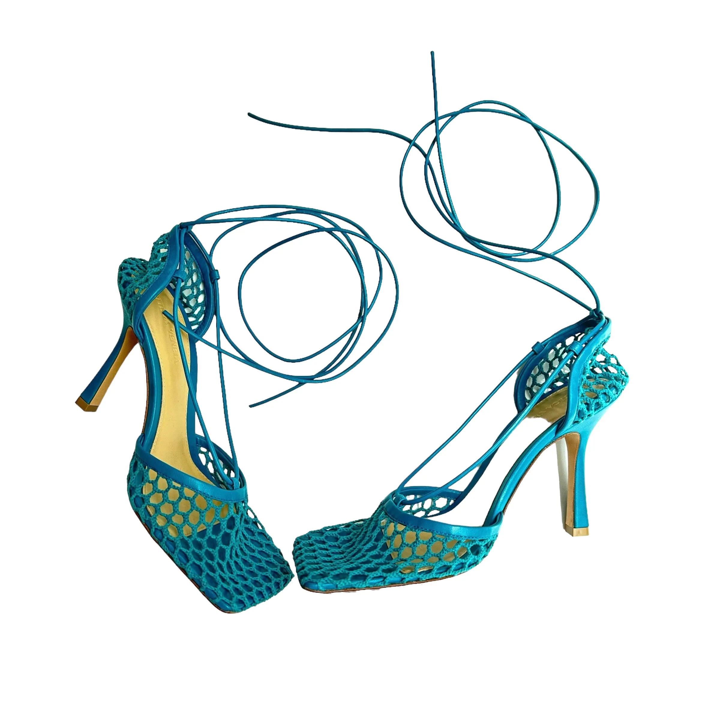 Mesh & Leather Heels - 8.5