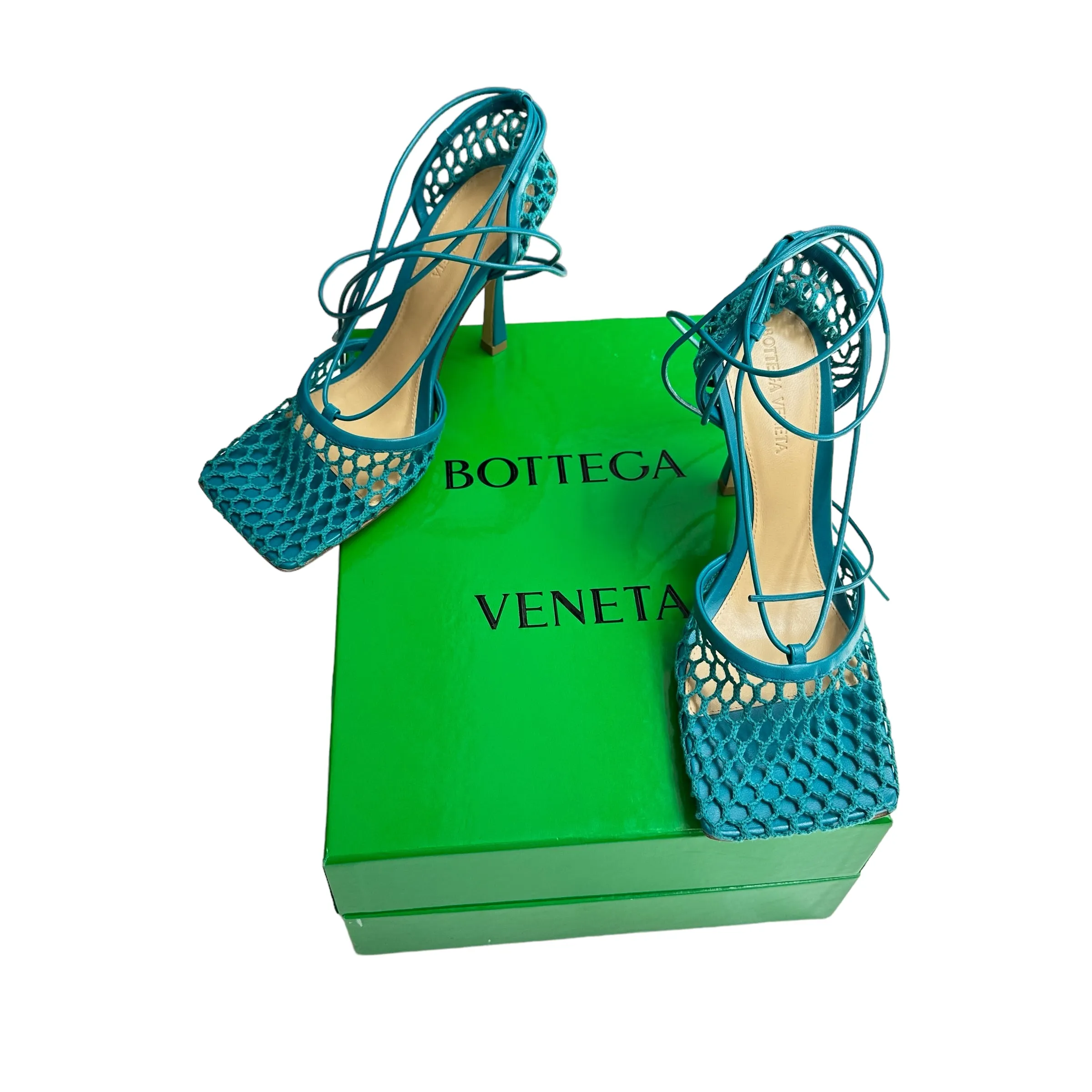 Mesh & Leather Heels - 8.5
