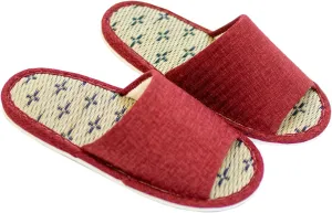 OKA Tatami Slippers, Made in Japan (Grass & Root, Japanese)