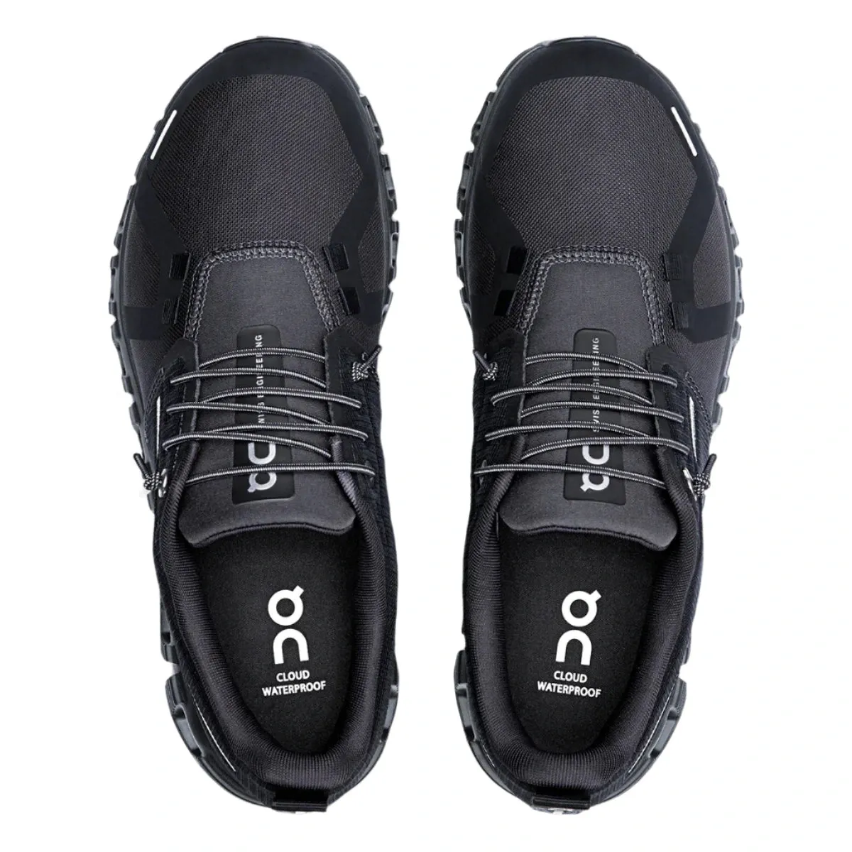 On Running Men's Cloud 6 Waterproof Athletic Shoe - All Black