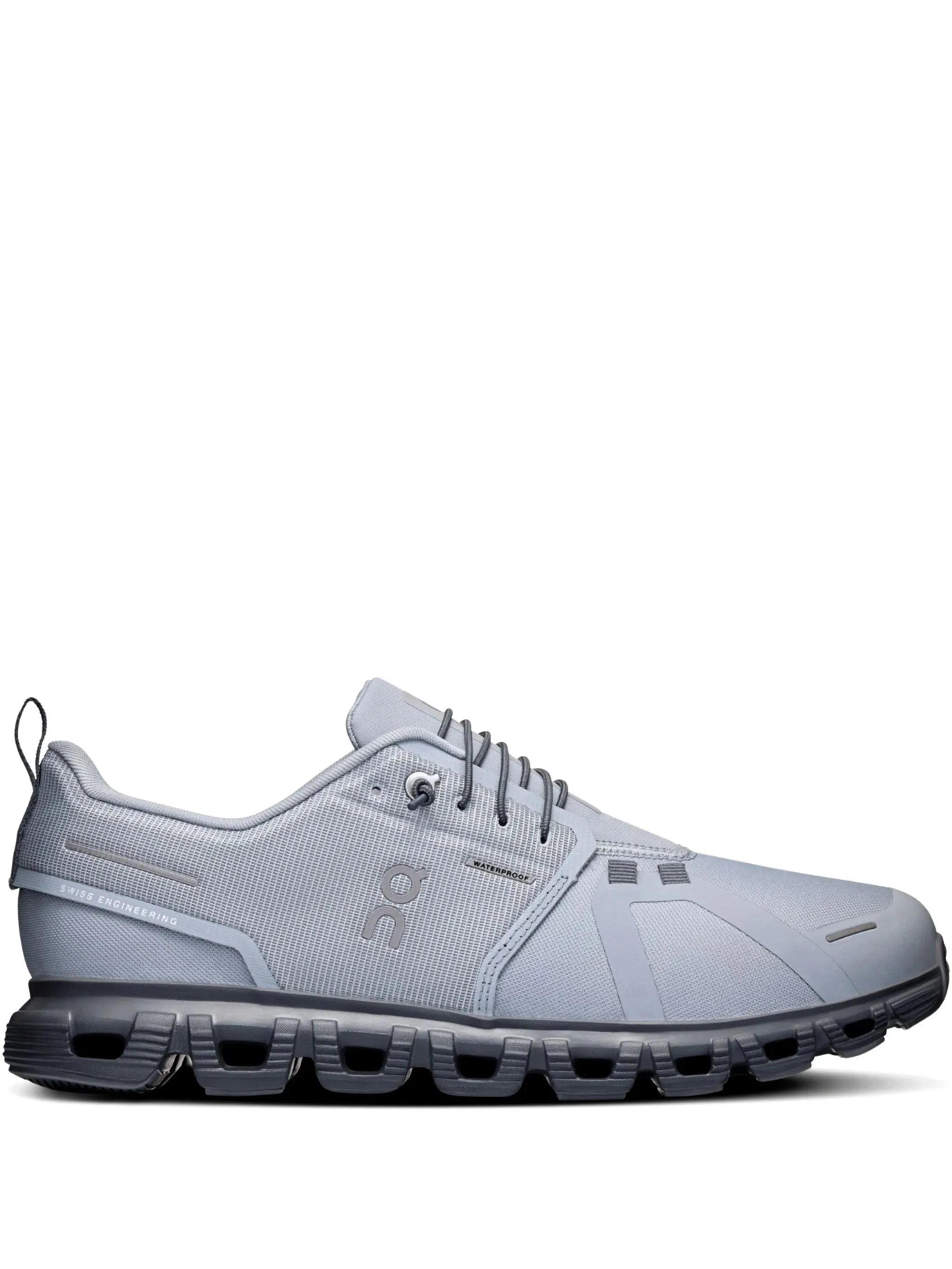 On Running Men's Cloud 6 Waterproof Athletic Shoe - Alloy/Wolf