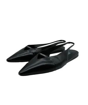 Prada Flat Sandals black size 40.5 RJC2889