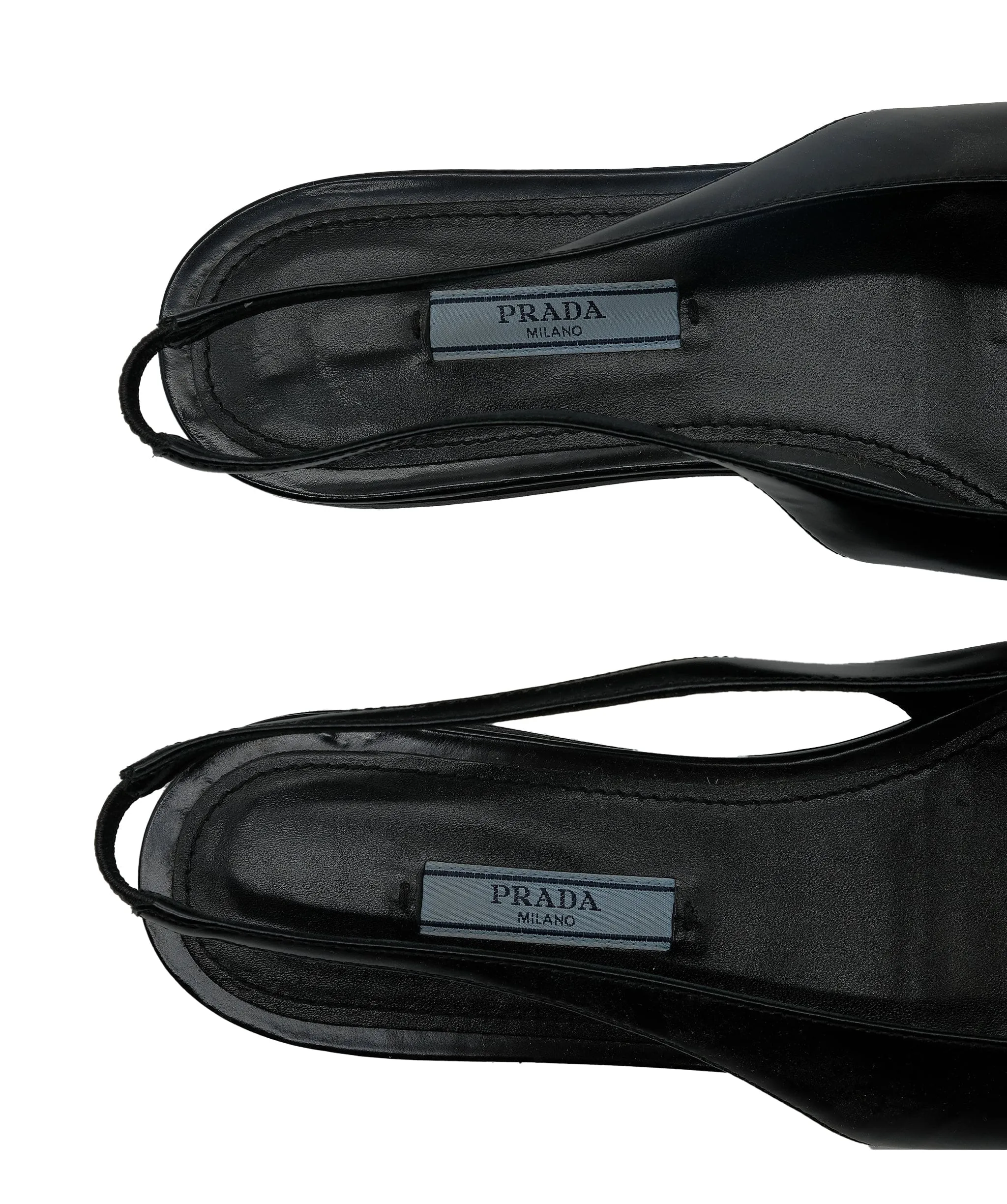 Prada Flat Sandals black size 40.5 RJC2889