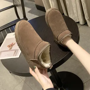 Winter Warm Women's Snow Boots Slip-on Boots